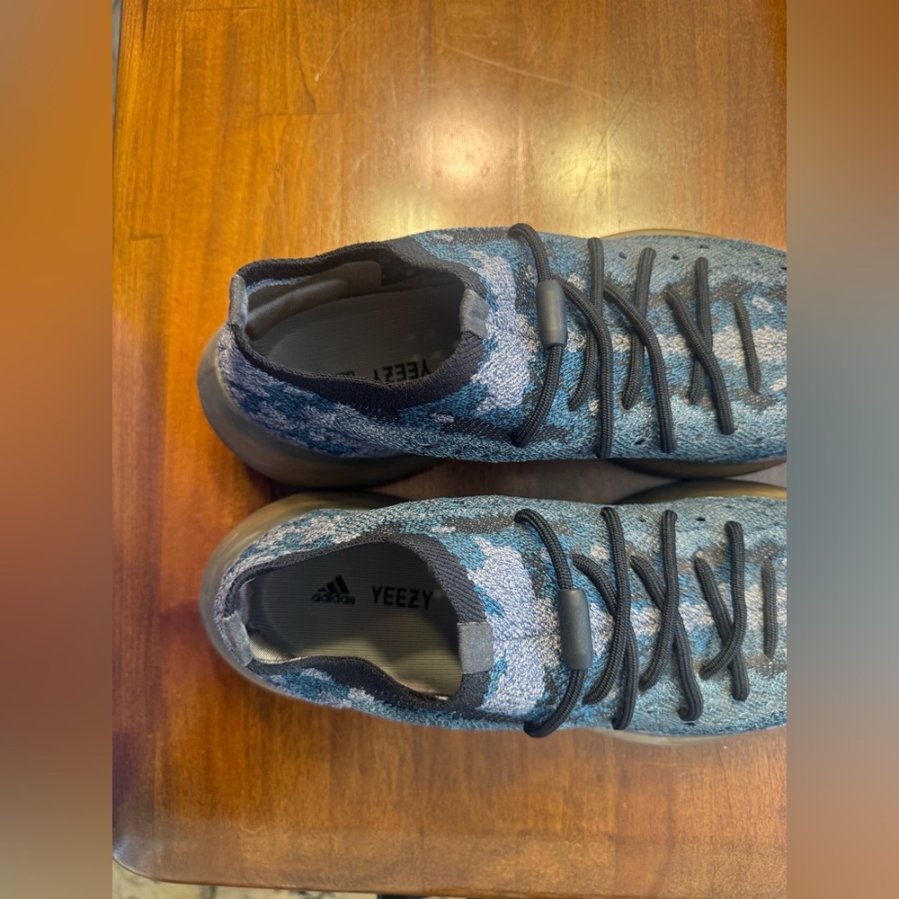Adidas Yeezy Boost 380 Black Blue Sneakers - Picture 7 of 9